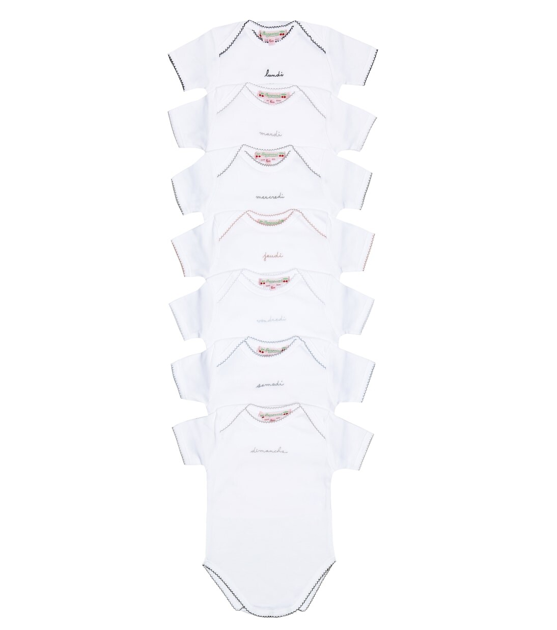 Детский комплект из 7 хлопковых комбинезонов. Bonpoint, белый
Детский комплект из 7 хлопковых комбинезонов. Bonpoint, белый