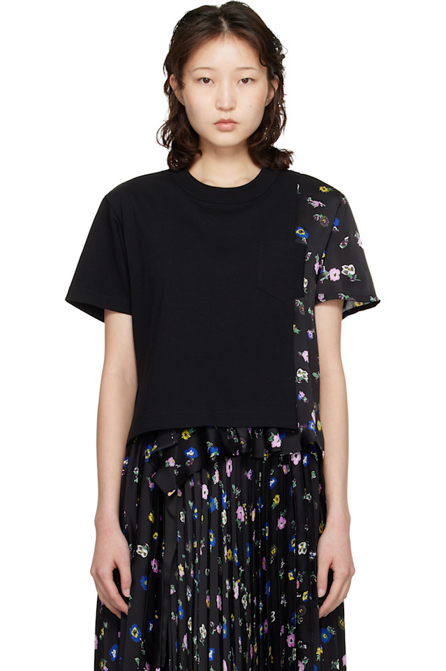 Sacai Черная футболка с цветочным принтом, Черный, Sacai Черная футболка с цветочным принтом
Sacai Черная футболка с цветочным принтом, Черный, Sacai Черная футболка с цветочным принтом