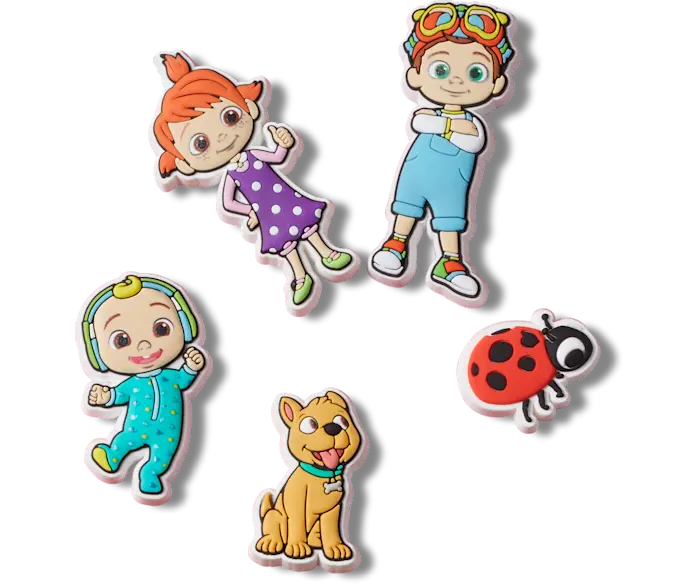 Джиббитсы CoComelon 5 Pack Crocs
Джиббитсы CoComelon 5 Pack Crocs