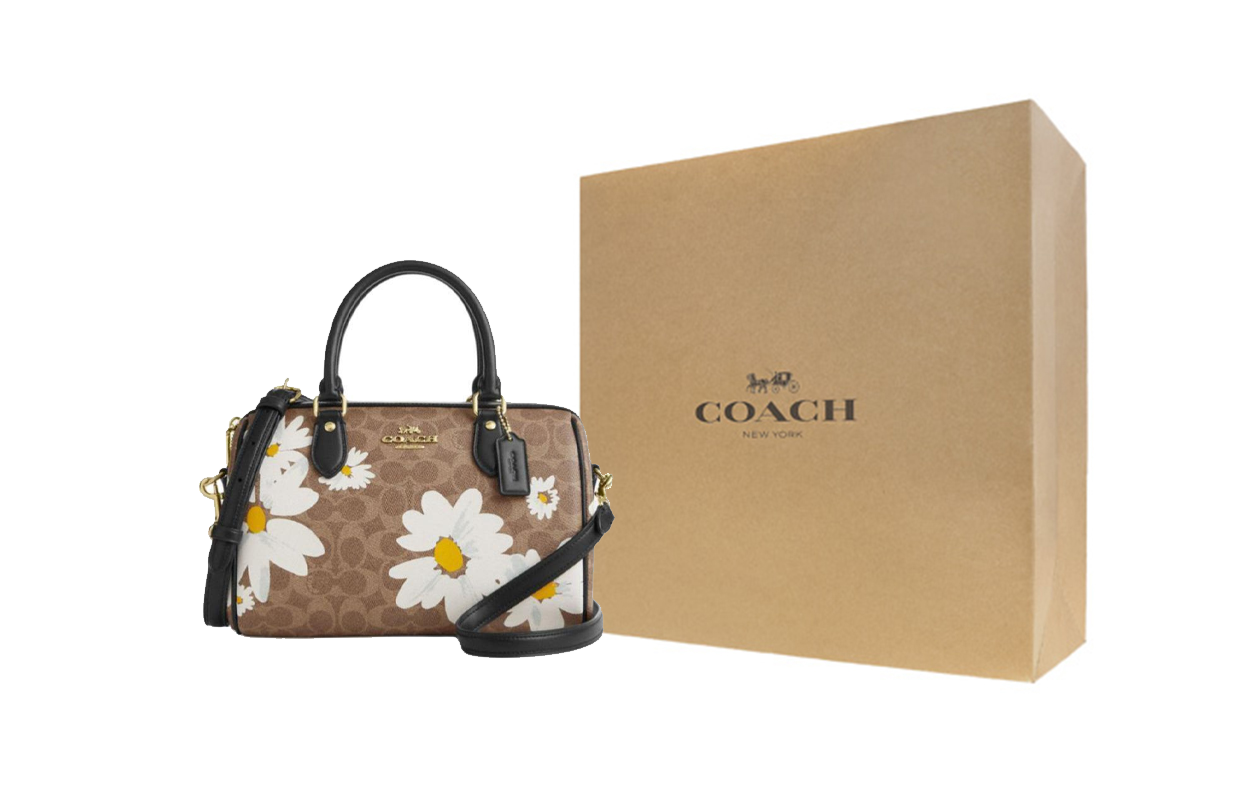 COACH Роуэн Coated Canvas наплечная сумка, кроссбоди, женская сумка унисекс Gold & Brown & Umber & Multicolor
COACH Роуэн Coated Canvas наплечная сумка, кроссбоди, женская сумка унисекс Gold & Brown & Umber & Multicolor