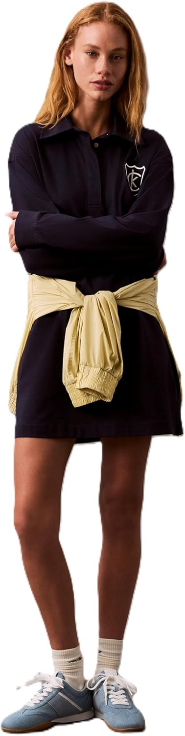 Женское мини-платье-поло с логотипом Calvin Klein, Baritone Blue
Женское мини-платье-поло с логотипом Calvin Klein, Baritone Blue