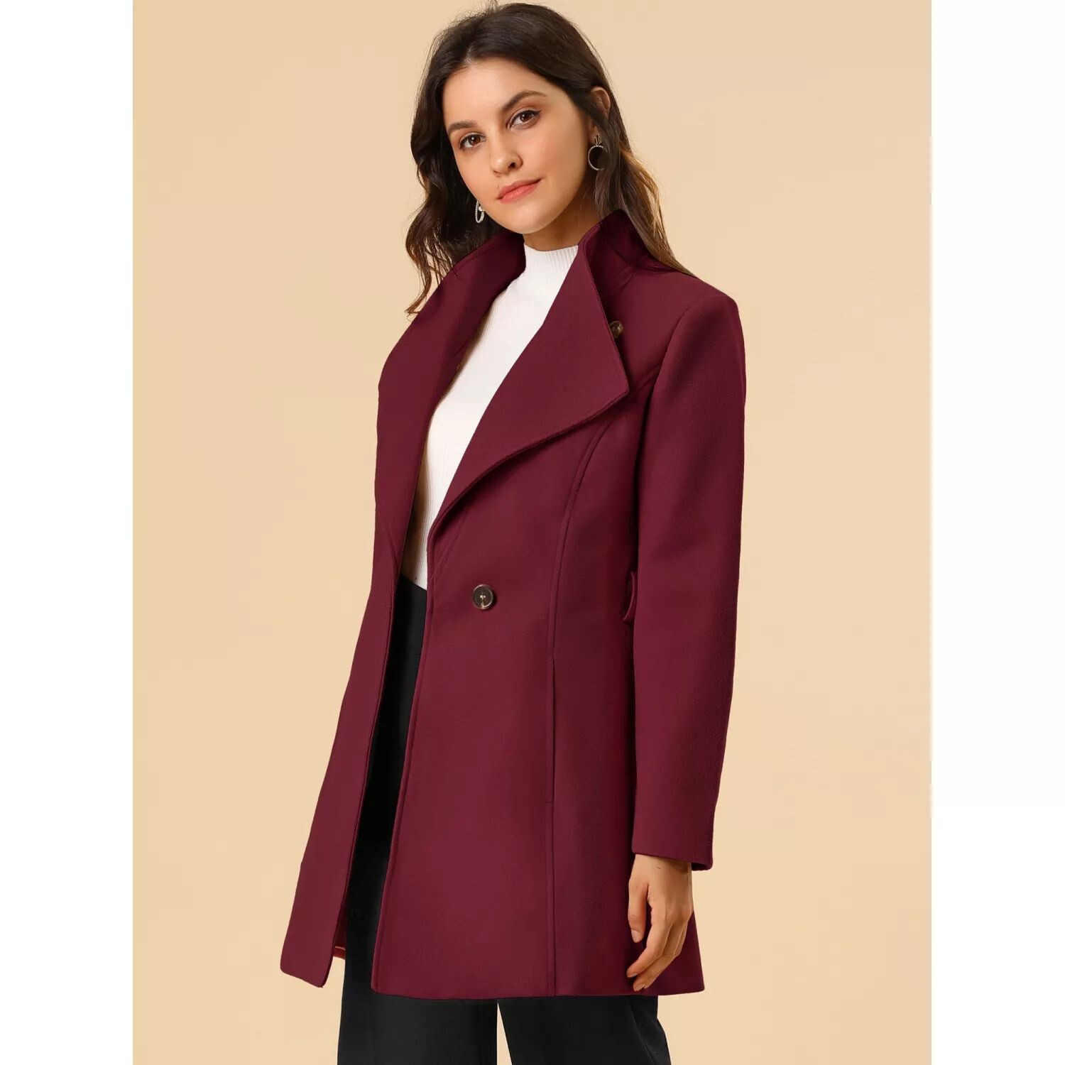 Женский зимний классический длинный плащ с воротником-стойкой и завязкой на талии ALLEGRA K, светло-фиолетовый
Женский зимний классический длинный плащ с воротником-стойкой и завязкой на талии ALLEGRA K, светло-фиолетовый