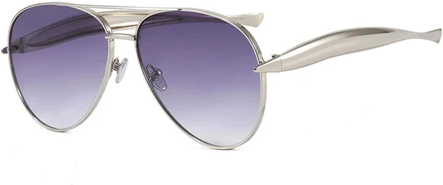 Роскошные большие металлические солнцезащитные очки, модные винтажные солнцезащитные очки для мужчин, путешествий, женщин, с защитой от УФ-излучения UV400 TKKTLLT, Silver Gradient Gray
Роскошные большие металлические солнцезащитные очки, модные винтажные солнцезащитные очки для мужчин, путешествий, женщин, с защитой от УФ-излучения UV400 TKKTLLT, Silver Gradient Gray