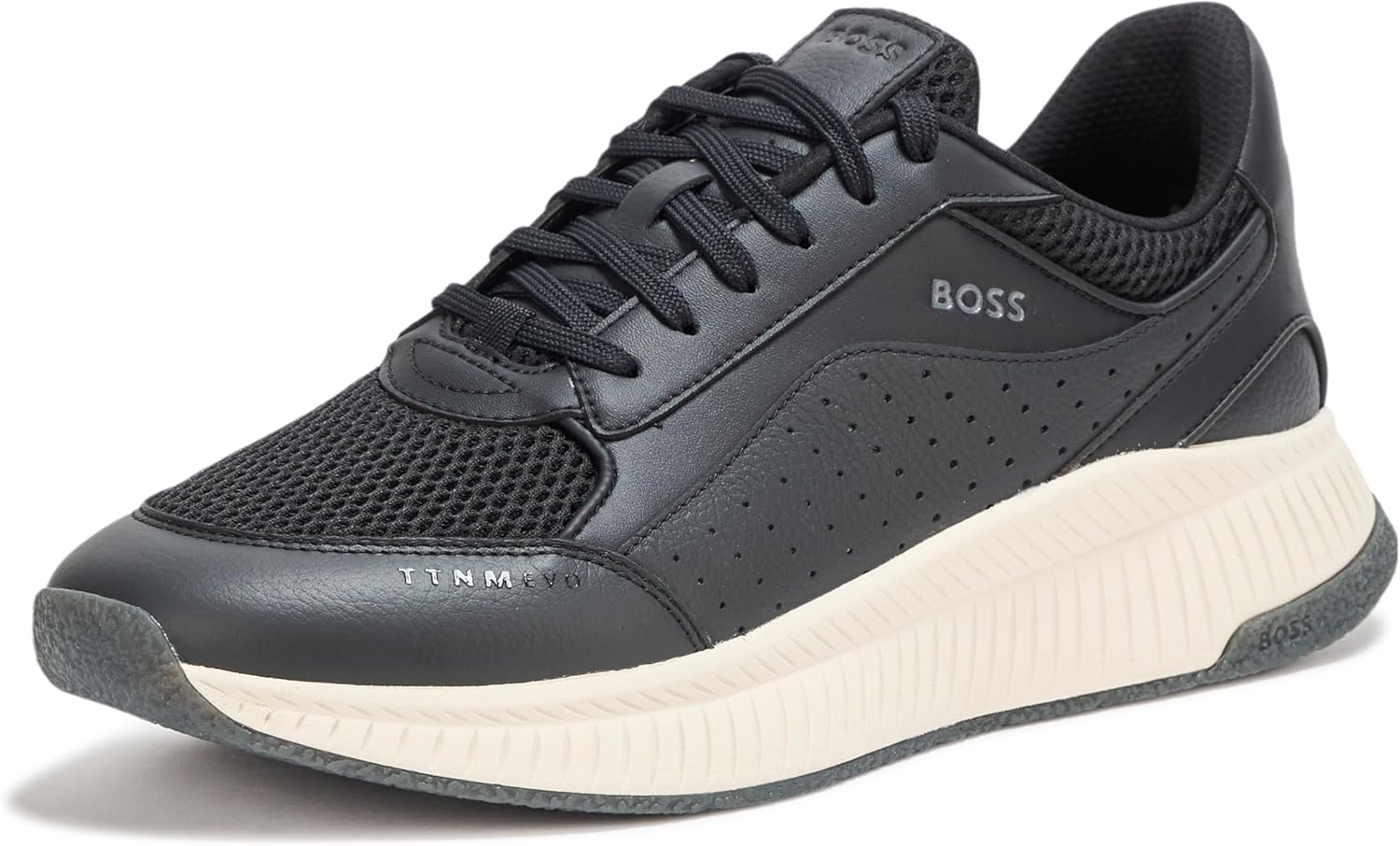 BOSS мужские современные кроссовки для бега с вязаной структурой, Matte Black
BOSS мужские современные кроссовки для бега с вязаной структурой, Matte Black