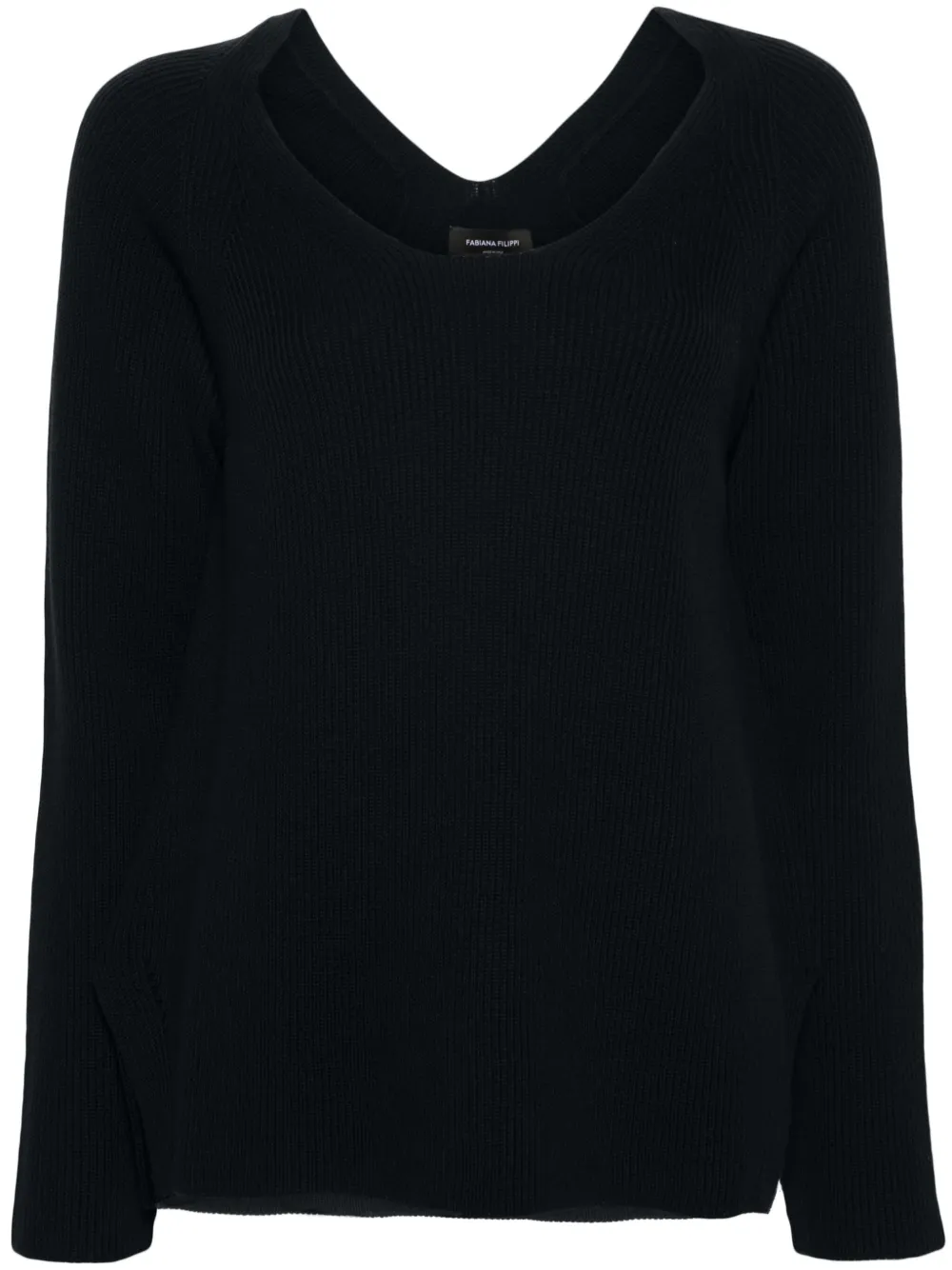 Джемпер с V-образным вырезом Fabiana Filippi, синий
Джемпер с V-образным вырезом Fabiana Filippi, синий