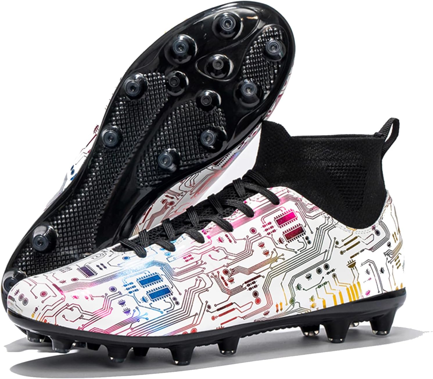 Кроссовки для футбола для взрослых унисекс для улицы, мужские тренировочные бутсы для футбольного поля, женские легкие кроссовки для зала Fdskwky, белый/черный
Кроссовки для футбола для взрослых унисекс для улицы, мужские тренировочные бутсы для футбольного поля, женские легкие кроссовки для зала Fdskwky, белый/черный