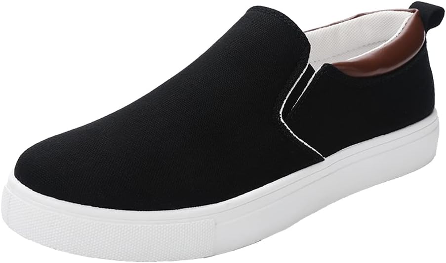 Мужские большие кеды Tazimall из канвы, лоферы на плоской подошве без шнурков, черный
Мужские большие кеды Tazimall из канвы, лоферы на плоской подошве без шнурков, черный