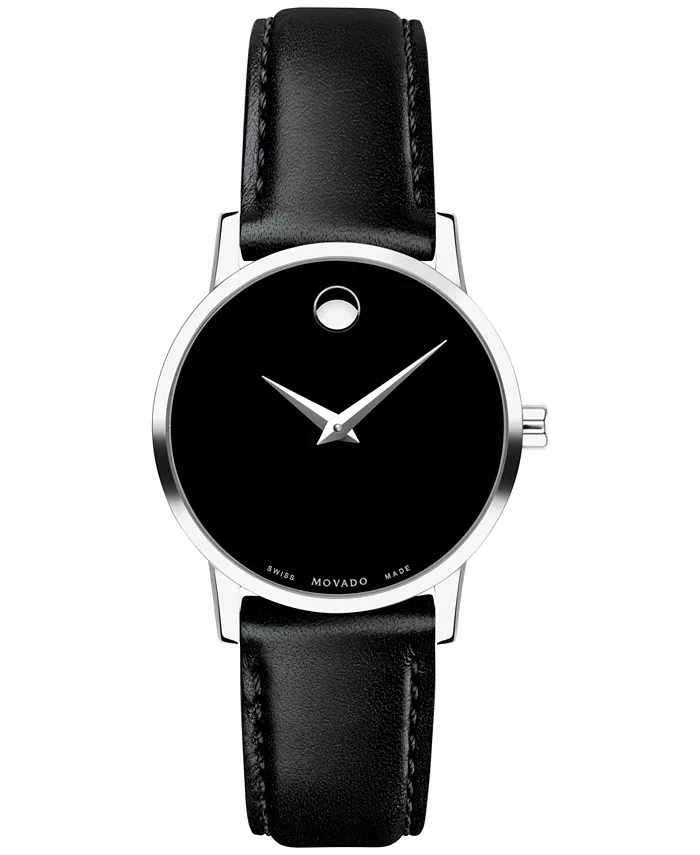 Женские часы Swiss Museum Classic с черным кожаным ремешком, 28 мм Movado, черный
Женские часы Swiss Museum Classic с черным кожаным ремешком, 28 мм Movado, черный