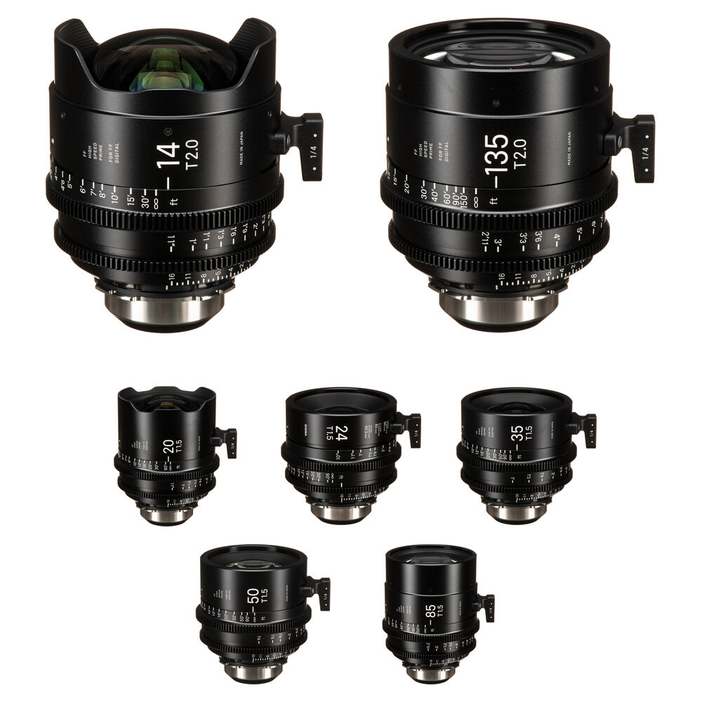 Комплект из 7 объективов Sigma T1.5/T2 Cine FF High-Speed Art Prime (PL, футы)
Комплект из 7 объективов Sigma T1.5/T2 Cine FF High-Speed Art Prime (PL, футы)