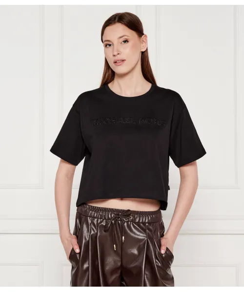 Футболка Cropped fit Michael Kors, черный 
Футболка Cropped fit Michael Kors, черный