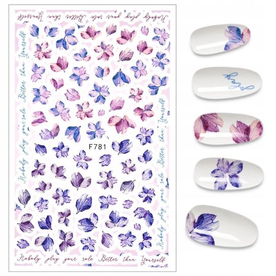 Наклейки для украшения ногтей Акварельные цветы F-781, Frezarkowo
Наклейки для украшения ногтей Акварельные цветы F-781, Frezarkowo