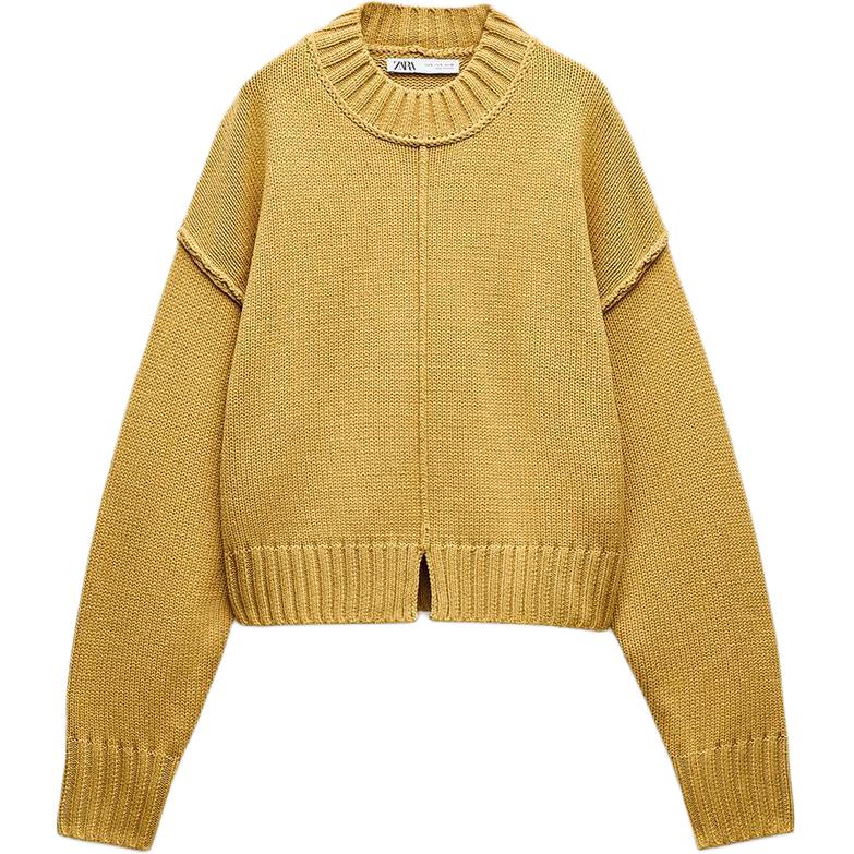 Трикотажная женская футболка желтая ZARA
Трикотажная женская футболка желтая ZARA