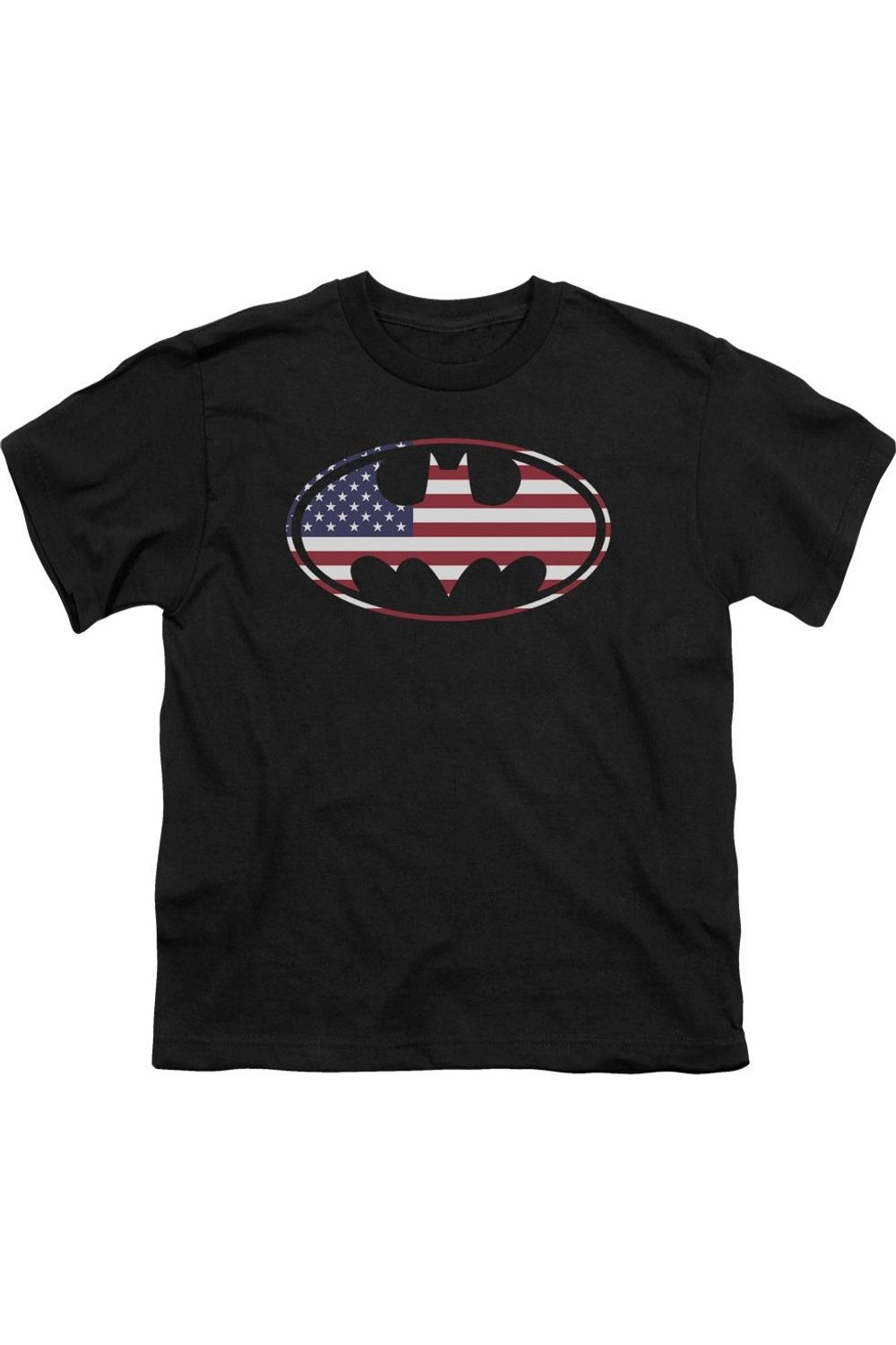 Футболка с американским флагом и Бэтменом для детей с коротким рукавом Gildan, черный
Футболка с американским флагом и Бэтменом для детей с коротким рукавом Gildan, черный
