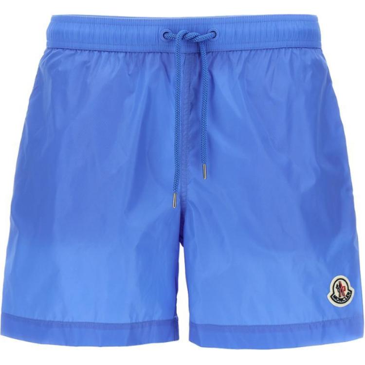 Плавательные шорты с завязками и нашивкой-логотипом Moncler, синий
Плавательные шорты с завязками и нашивкой-логотипом Moncler, синий