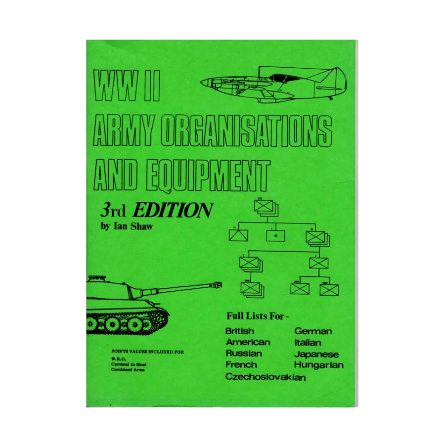 Армейские организации и оборудование времен Второй мировой войны (3-е издание), Miniature Rules (Tabletop Games)
Армейские организации и оборудование времен Второй мировой войны (3-е издание), Miniature Rules (Tabletop Games)