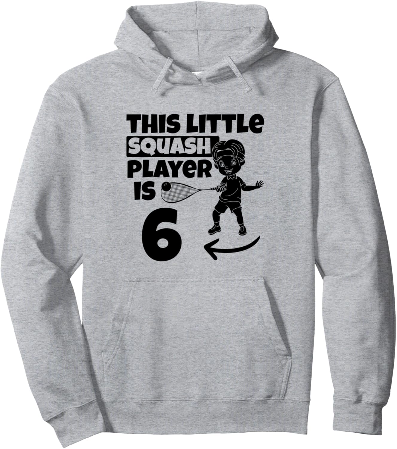 Толстовка, Этому маленькому игроку в сквош 6 лет, и он отмечает свой 6-й день рождения в этой толстовке со сквош-принтом! Kids Squash Player 6Th Birthday Party, серый
Толстовка, Этому маленькому игроку в сквош 6 лет, и он отмечает свой 6-й день рождения в этой толстовке со сквош-принтом! Kids Squash Player 6Th Birthday Party, серый