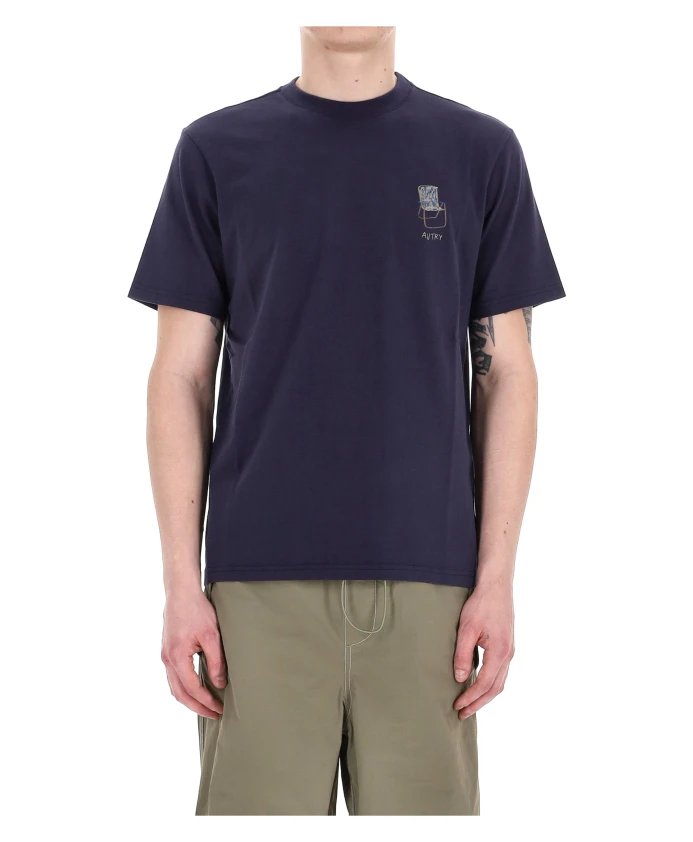 Синяя хлопковая футболка с изображением стула. Autry, синий
Синяя хлопковая футболка с изображением стула. Autry, синий