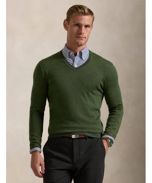 Шерстяной свитер Slim fit Polo Ralph Lauren, зеленый
Шерстяной свитер Slim fit Polo Ralph Lauren, зеленый
