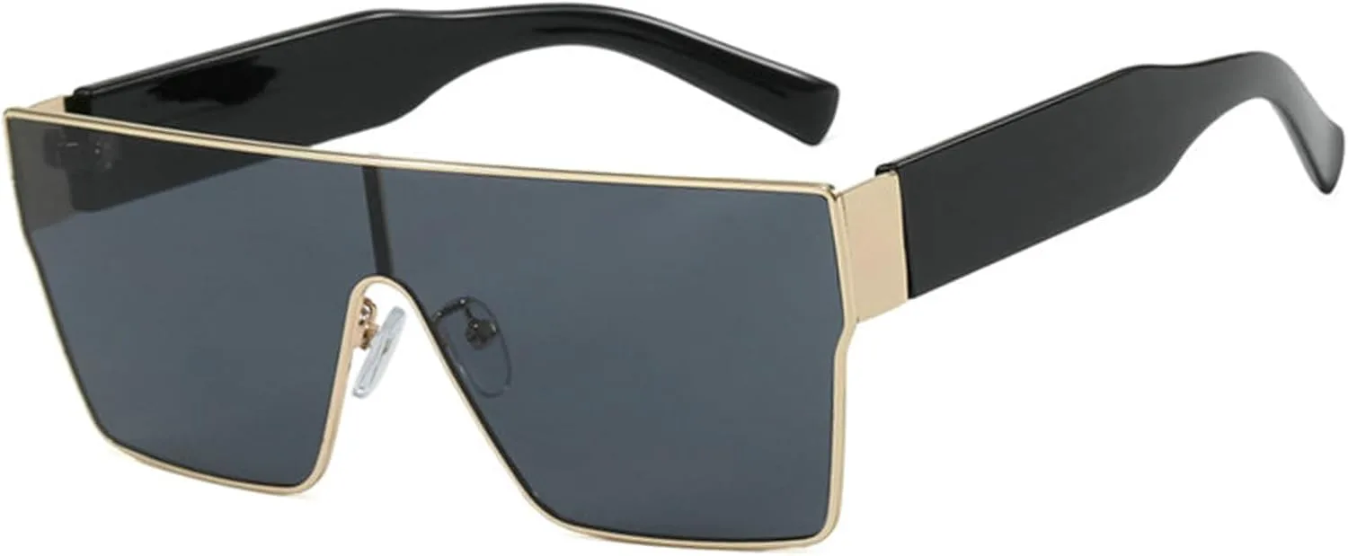 Солнцезащитные очки Willochra Oversized Square One Piece для женщин и мужчин, модель 2025, в роскошной винтажной металлической оправе, с защитой UV400, C1
Солнцезащитные очки Willochra Oversized Square One Piece для женщин и мужчин, модель 2025, в роскошной винтажной металлической оправе, с защитой UV400, C1