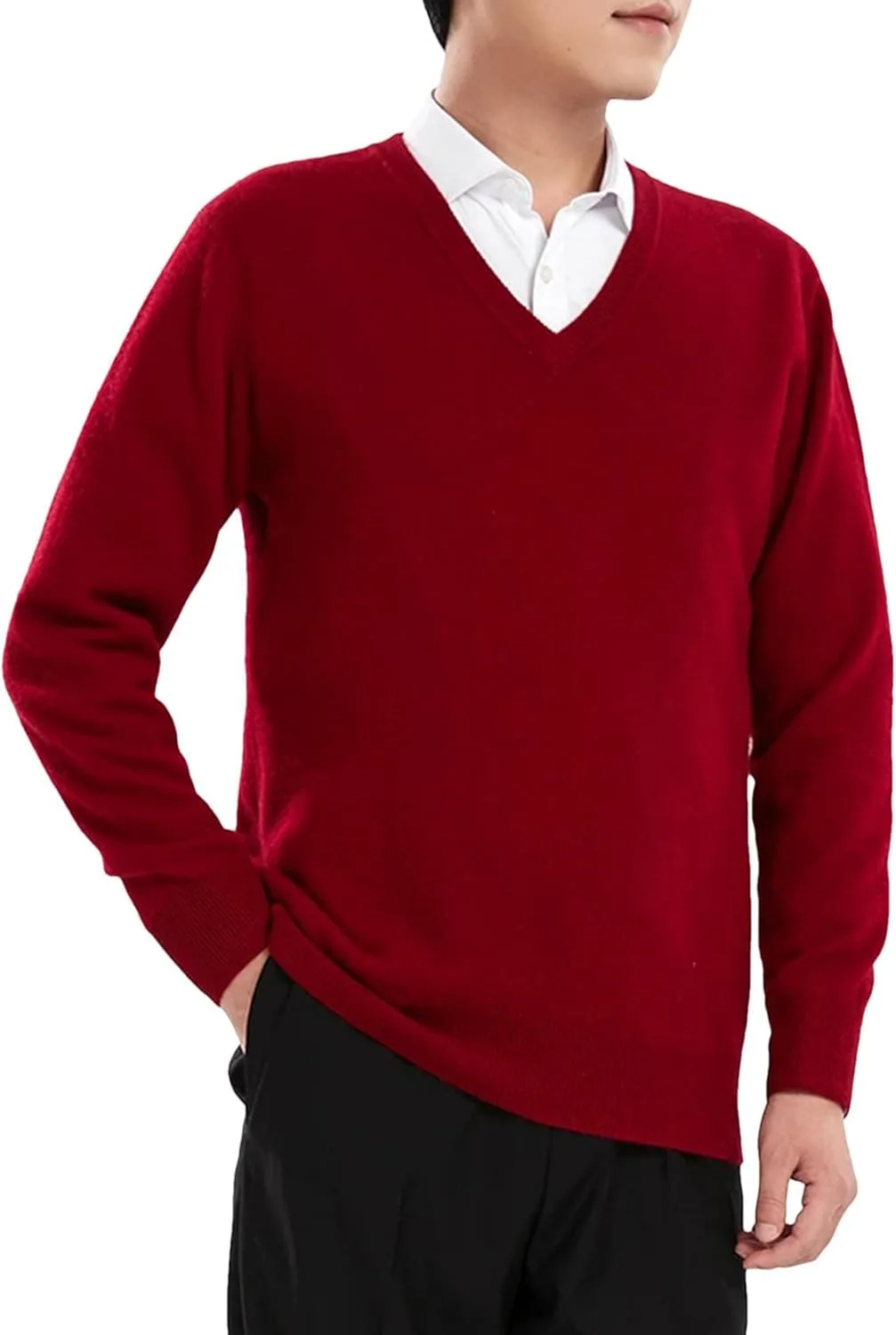 Мужской зимний свитер V-образным вырезом Merino Wool
Мужской зимний свитер V-образным вырезом Merino Wool