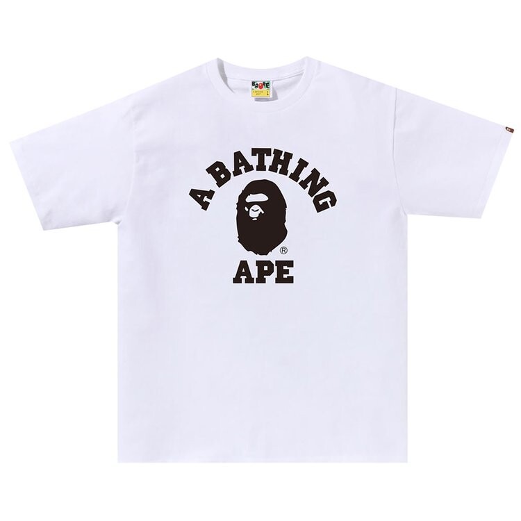 Футболка BAPE Bicolor College (Online Exclusive) 'White', белый 
Футболка BAPE Bicolor College (Online Exclusive) 'White', белый