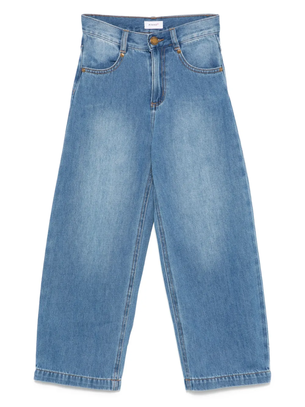 Расклешенные джинсы с логотипом Pinko Kids, синий
Расклешенные джинсы с логотипом Pinko Kids, синий