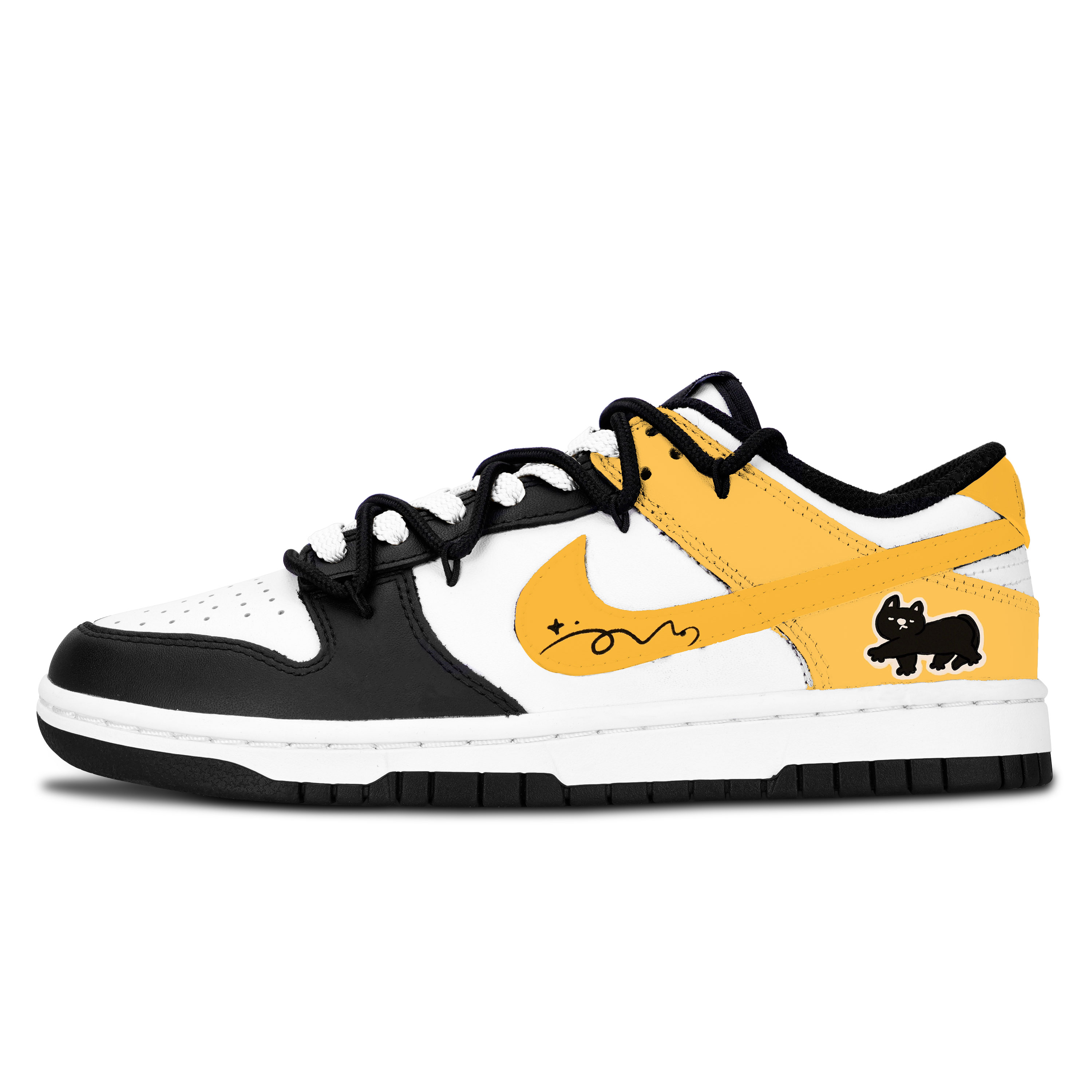 Nike Dunk Black White, ультра-крутой Black Cat, устойчивый к скольжению, износостойкий, легкий, с амортизацией, низкий верх
Nike Dunk Black White, ультра-крутой Black Cat, устойчивый к скольжению, износостойкий, легкий, с амортизацией, низкий верх