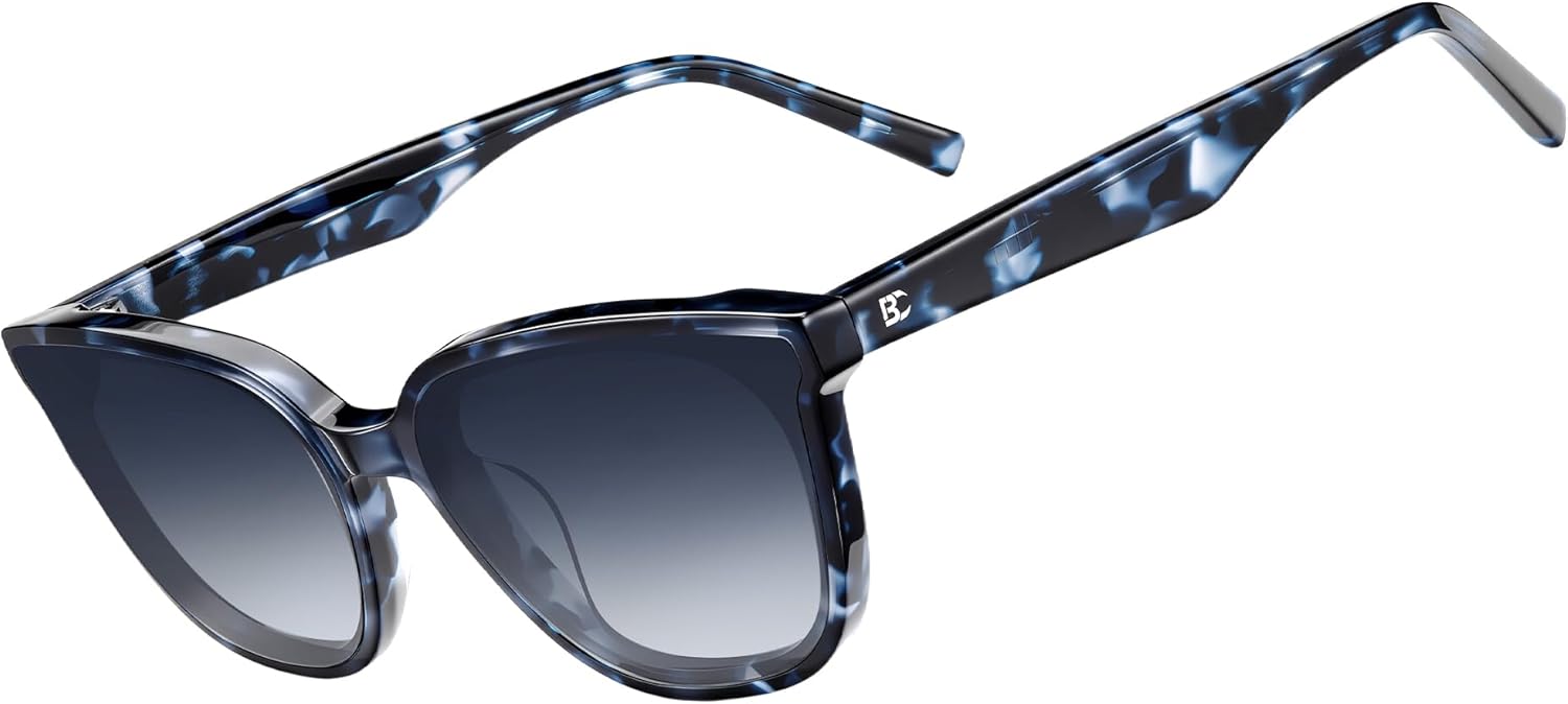 Женские поляризованные солнцезащитные очки Bircen в форме «кошачий глаз»: модные солнцезащитные очки из ацетата с нейлоновыми линзами и защитой от УФ-излучения для путешествий и вождения, E-blue-blue
Женские поляризованные солнцезащитные очки Bircen в форме «кошачий глаз»: модные солнцезащитные очки из ацетата с нейлоновыми линзами и защитой от УФ-излучения для путешествий и вождения, E-blue-blue