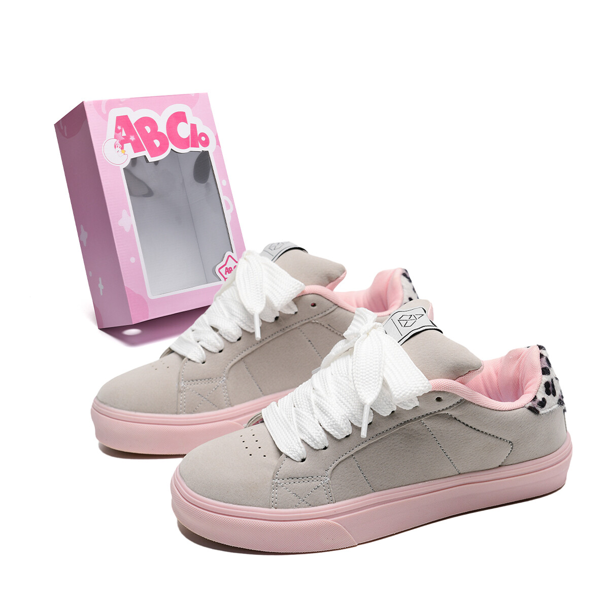 Кеды, обувь для скейтборда унисекс с низким верхом Abcio, серый/розовый
Кеды, обувь для скейтборда унисекс с низким верхом Abcio, серый/розовый