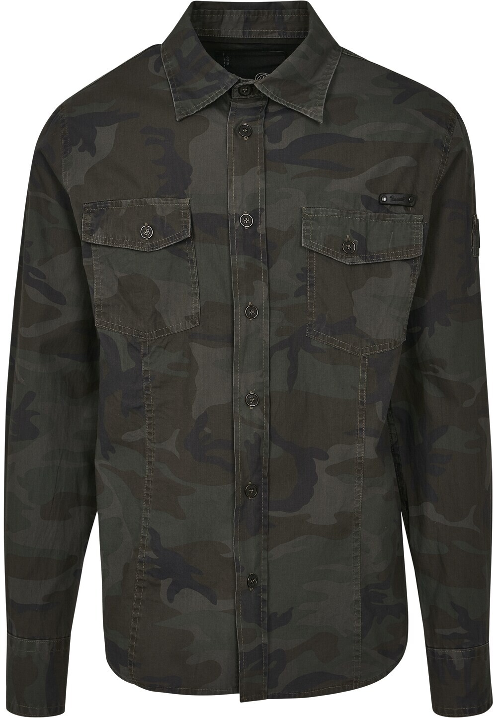 Рубашка на пуговицах стандартного кроя Brandit, оливковый/пихтовый/темно-зеленый
Рубашка на пуговицах стандартного кроя Brandit, оливковый/пихтовый/темно-зеленый