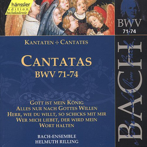 CD диск Bach / Gachinger Kantorei / Rilling: Sacred Cantatas BWV 71-74
CD диск Bach / Gachinger Kantorei / Rilling: Sacred Cantatas BWV 71-74