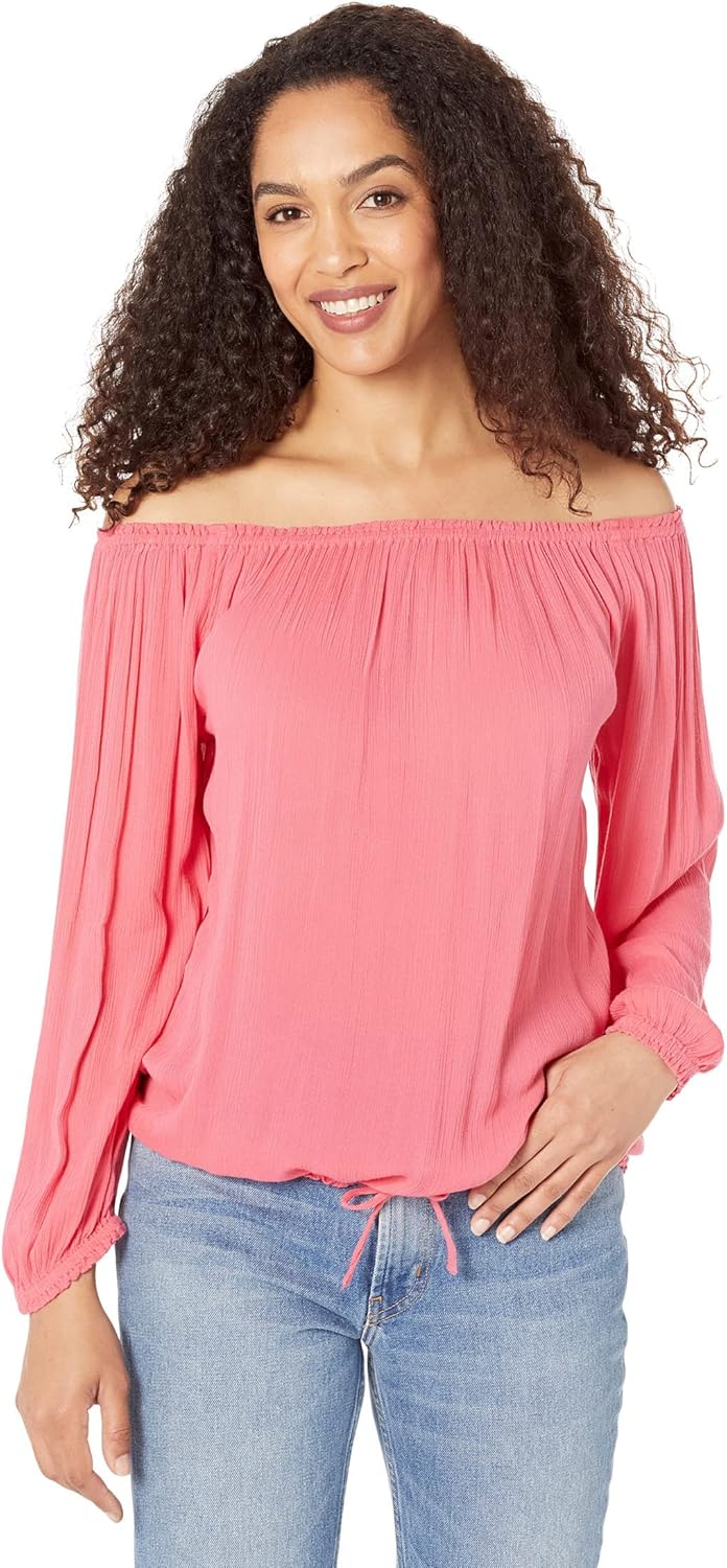 Женская полосатая блузка с открытыми плечами от Tommy Hilfiger, Rosette
Женская полосатая блузка с открытыми плечами от Tommy Hilfiger, Rosette