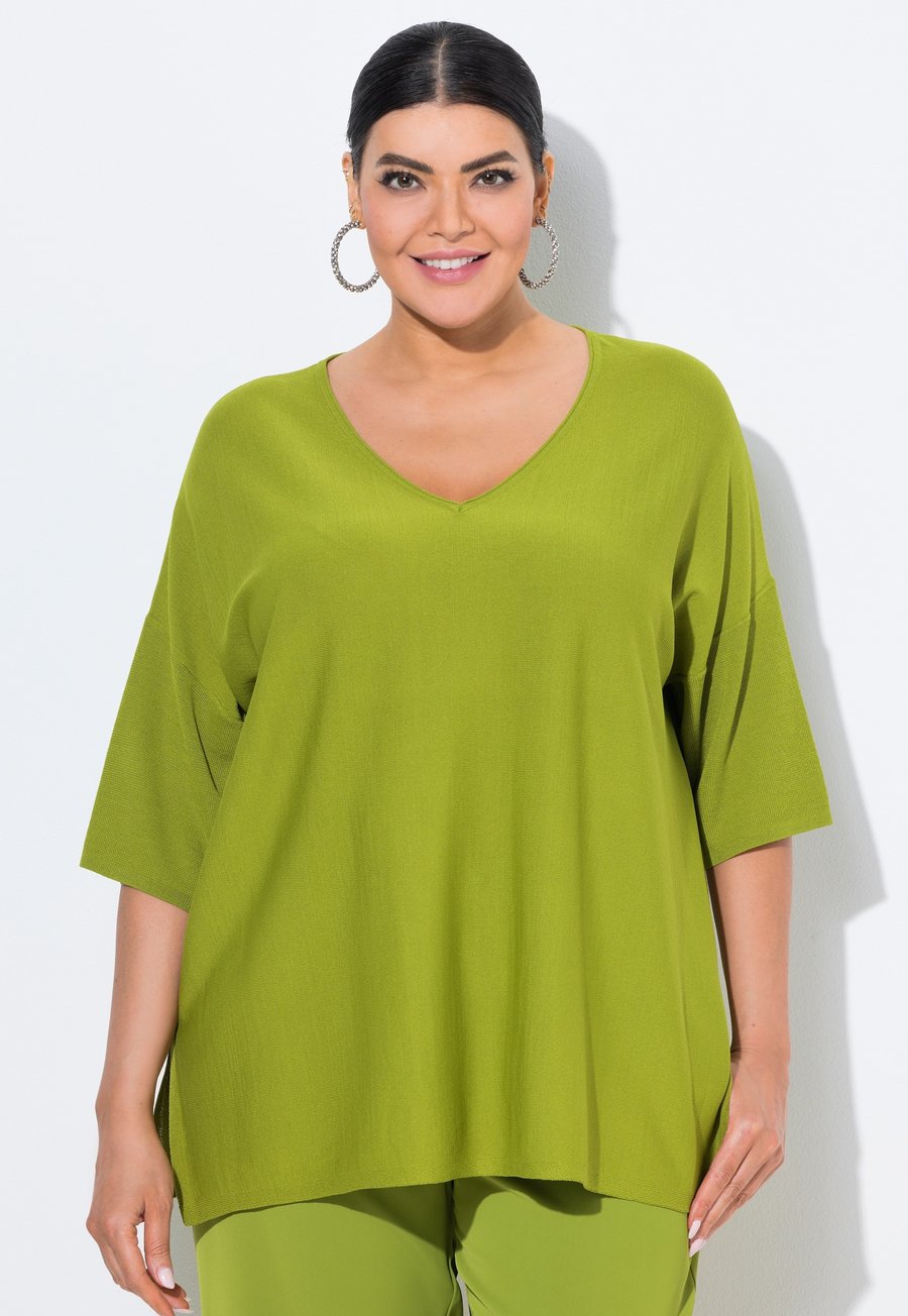 Джемпер Ulla Popken Jumper, Grass Green/Green
Джемпер Ulla Popken Jumper, Grass Green/Green