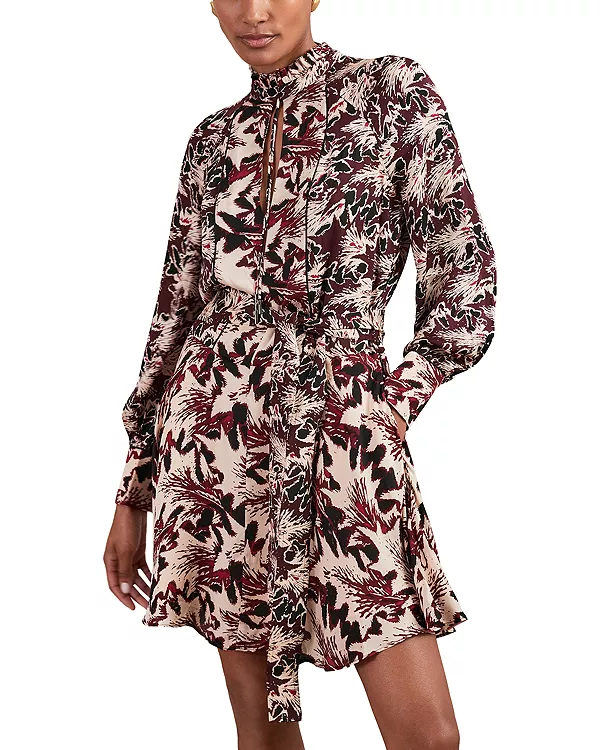 Платье с принтом и откидной юбкой Reiss, красный
Платье с принтом и откидной юбкой Reiss, красный