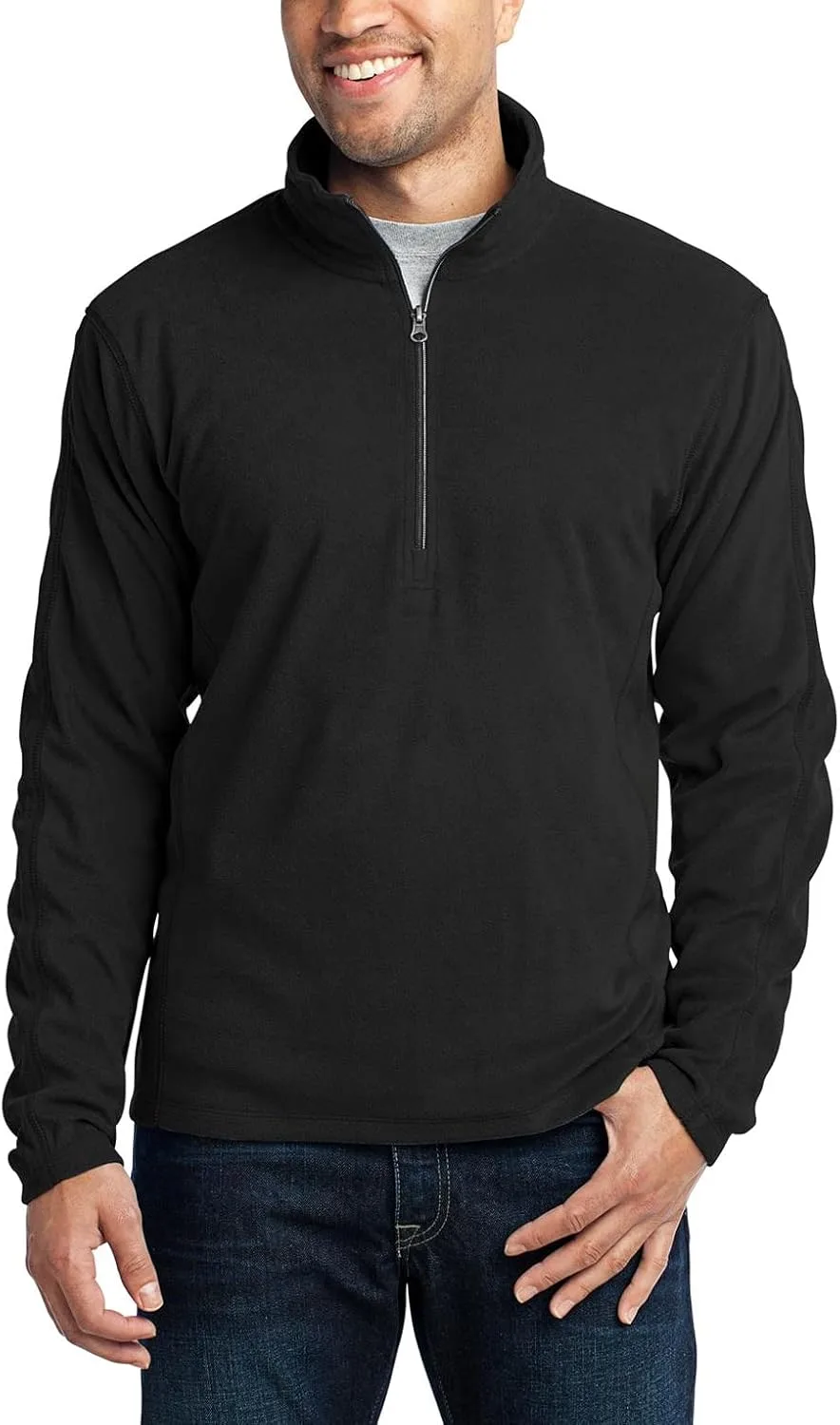 Мужской полузастегивающийся свитер JustBlanks из микрофлиса
Мужской полузастегивающийся свитер JustBlanks из микрофлиса