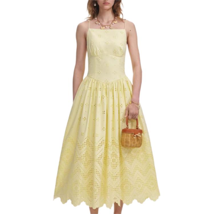 Хлопковое платье Self portrait Self-portrait, желтый
Хлопковое платье Self portrait Self-portrait, желтый