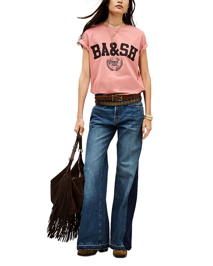 Футболка Ioni с логотипом ba&sh, розовый
Футболка Ioni с логотипом ba&sh, розовый