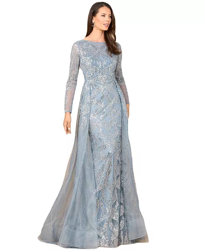 Женское платье с длинными рукавами, верхней юбкой и высоким воротом Lara, серый
Женское платье с длинными рукавами, верхней юбкой и высоким воротом Lara, серый