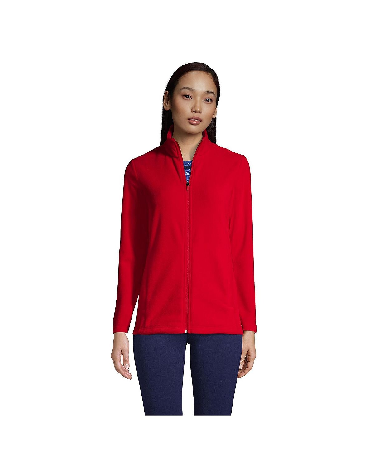 Женская высокая флисовая куртка на молнии на всю длину Lands' End
Женская высокая флисовая куртка на молнии на всю длину Lands' End