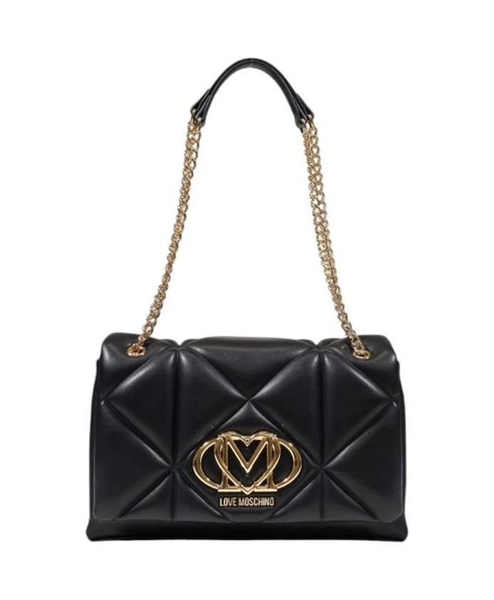 Черная полиуретановая сумка среднего размера, коллекция весна/лето Love Moschino, черный
Черная полиуретановая сумка среднего размера, коллекция весна/лето Love Moschino, черный