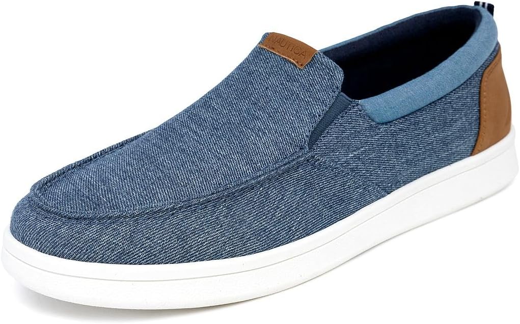 Мужские слипоны Nautica, повседневные мокасины с носком-мок и кроссовки в стиле лодочных туфель для мужчин - легкие и удобные - Derwin, синий
Мужские слипоны Nautica, повседневные мокасины с носком-мок и кроссовки в стиле лодочных туфель для мужчин - легкие и удобные - Derwin, синий