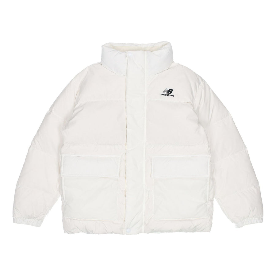 Куртка New Balance Essential Logo Puffer Jacket 'White', белый 
Куртка New Balance Essential Logo Puffer Jacket 'White', белый