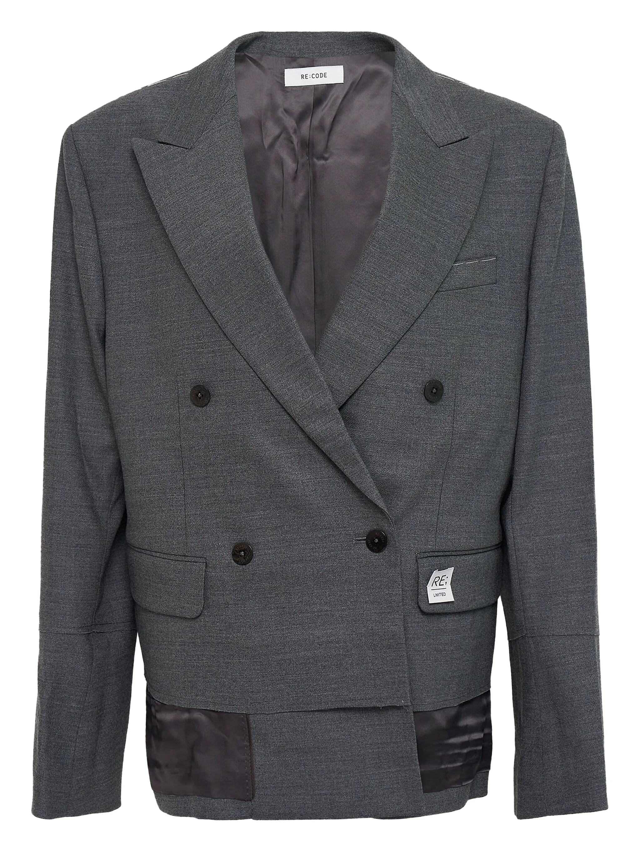 Двубортный пиджак Re Code, серый
Двубортный пиджак Re Code, серый