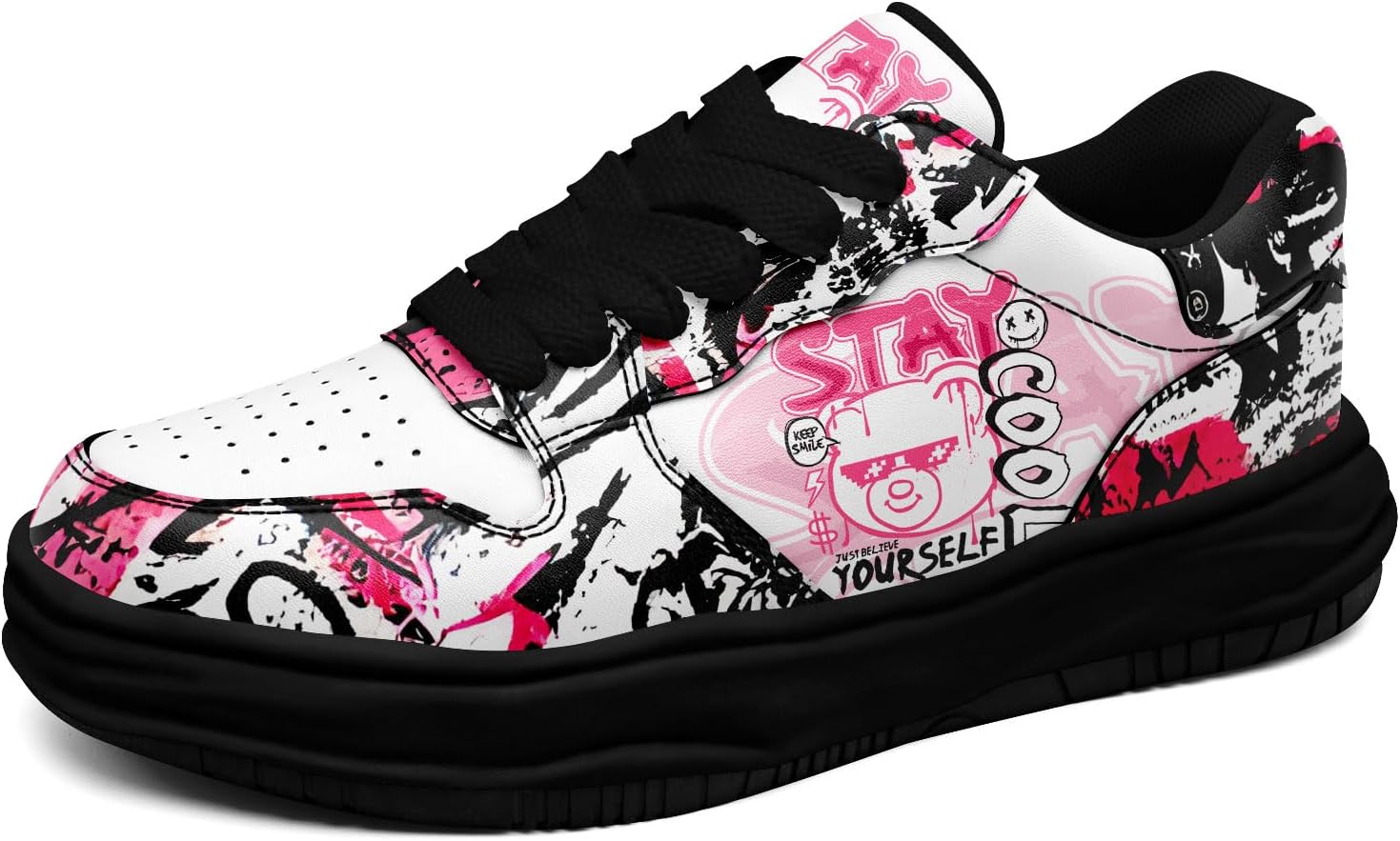 Кроссовки с граффити для мужчин и женщин, стильная уличная обувь, низкие, удобные для прогулок, ботинки Awsole, белый/черный/красный/розовый
Кроссовки с граффити для мужчин и женщин, стильная уличная обувь, низкие, удобные для прогулок, ботинки Awsole, белый/черный/красный/розовый