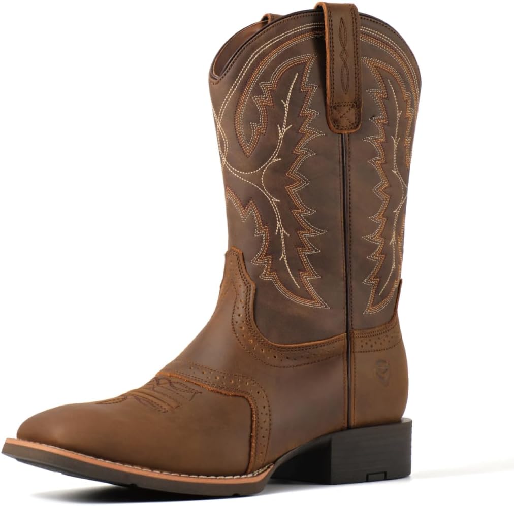 Мужские западные ботинки SUREWAY - мужские ковбойские ботинки с квадратным носком, маслостойкие/антискользящие, долговечные, модные классические сапоги на 25 см до середины икры, Crazy Horse
Мужские западные ботинки SUREWAY - мужские ковбойские ботинки с квадратным носком, маслостойкие/антискользящие, долговечные, модные классические сапоги на 25 см до середины икры, Crazy Horse