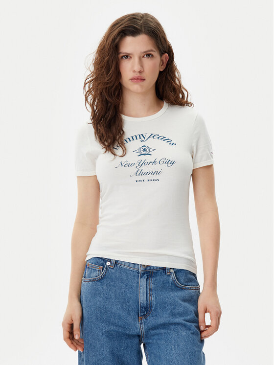 Облегающая футболка Nyc Ringer DW0DW20323 Tommy Jeans, экрю
Облегающая футболка Nyc Ringer DW0DW20323 Tommy Jeans, экрю