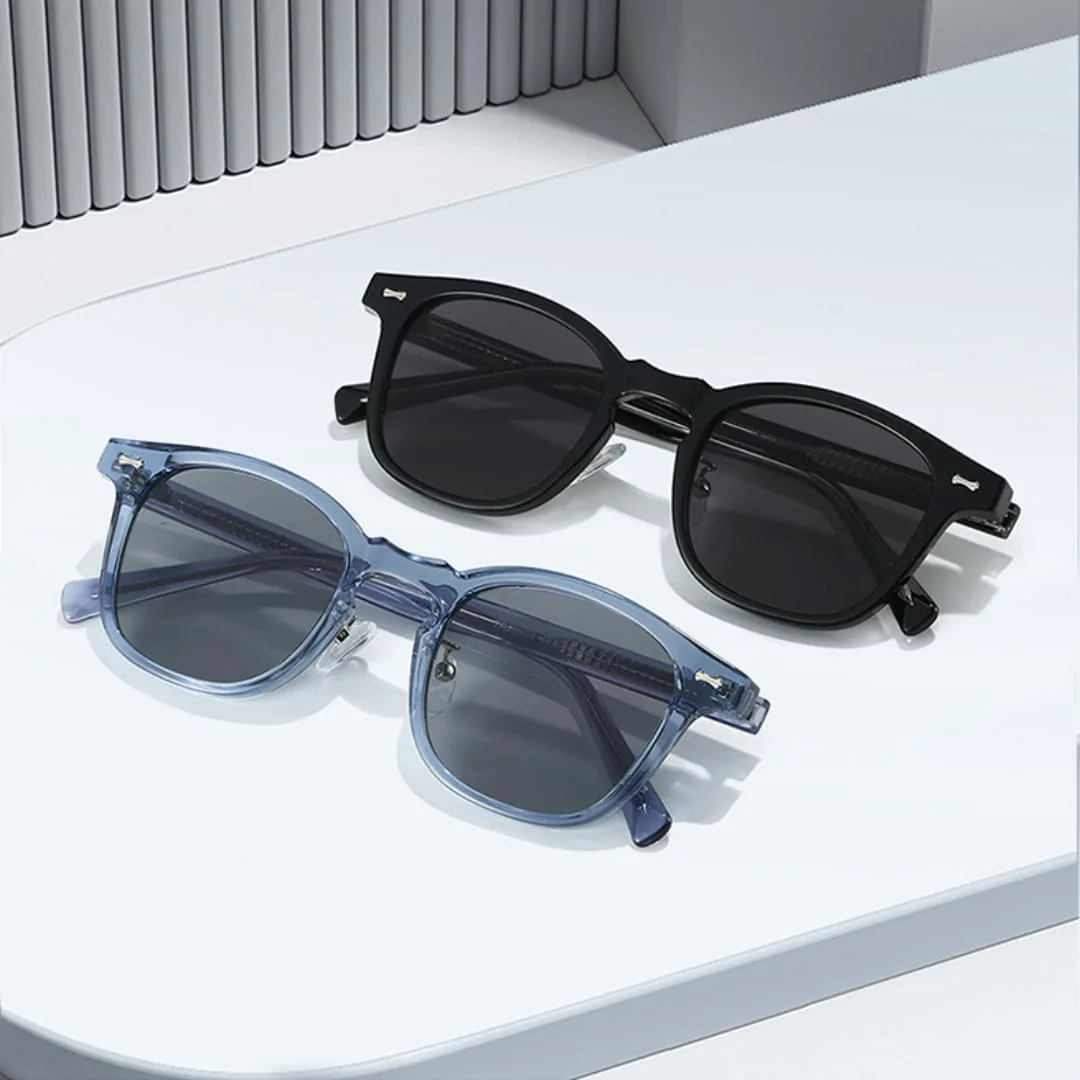 Квадратные солнцезащитные очки для женщин в винтажном стиле с заклепками, модные мужские солнцезащитные очки с защитой от УФ-излучения UV400 UATXTAU, Blue Grey
Квадратные солнцезащитные очки для женщин в винтажном стиле с заклепками, модные мужские солнцезащитные очки с защитой от УФ-излучения UV400 UATXTAU, Blue Grey