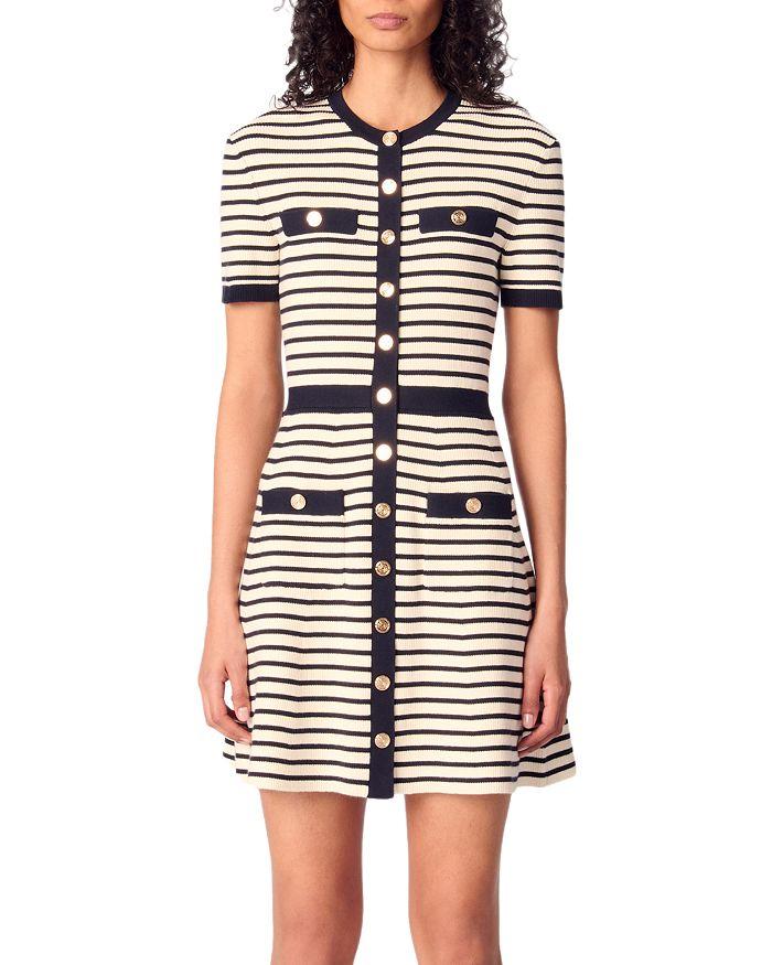 Короткое платье из трикотажного полотна Maje, синий
Короткое платье из трикотажного полотна Maje, синий