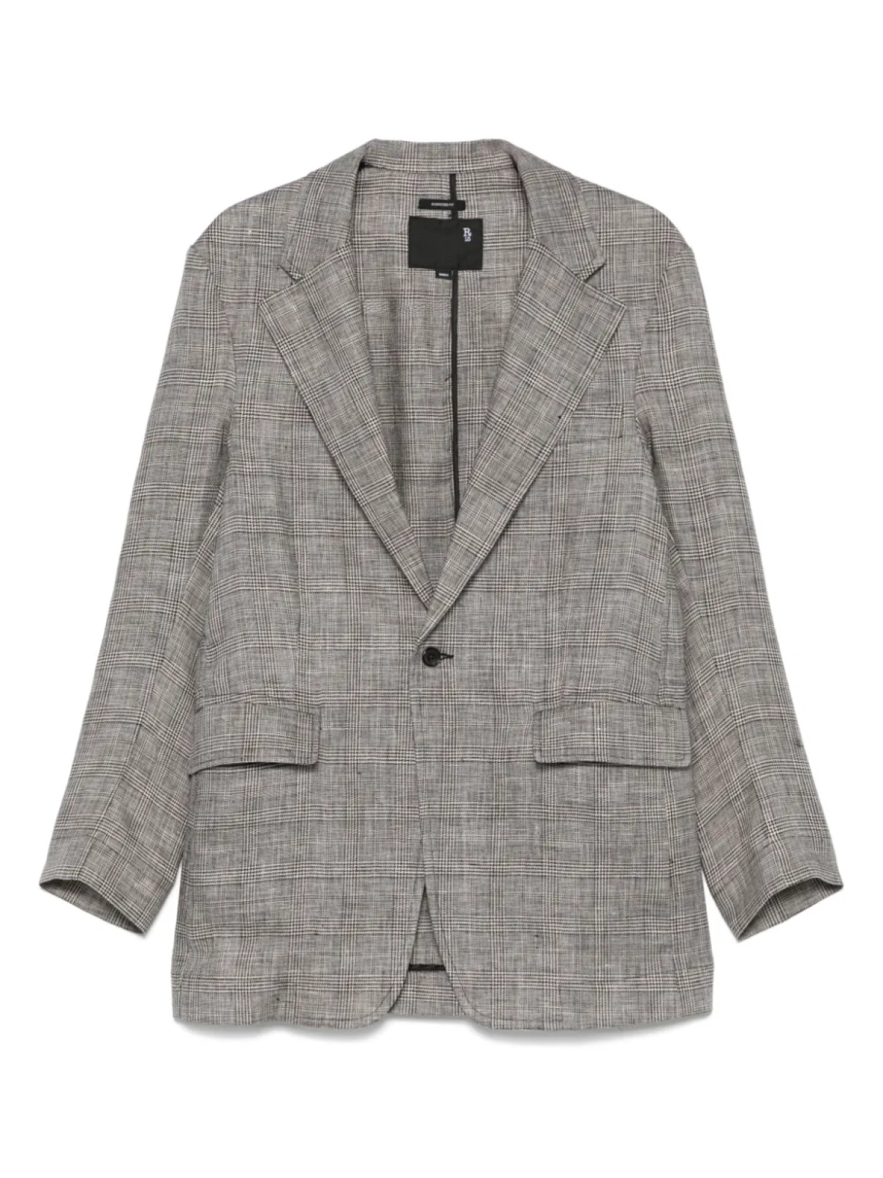 R13 пиджак в клетку Prince of Wales, черный
R13 пиджак в клетку Prince of Wales, черный