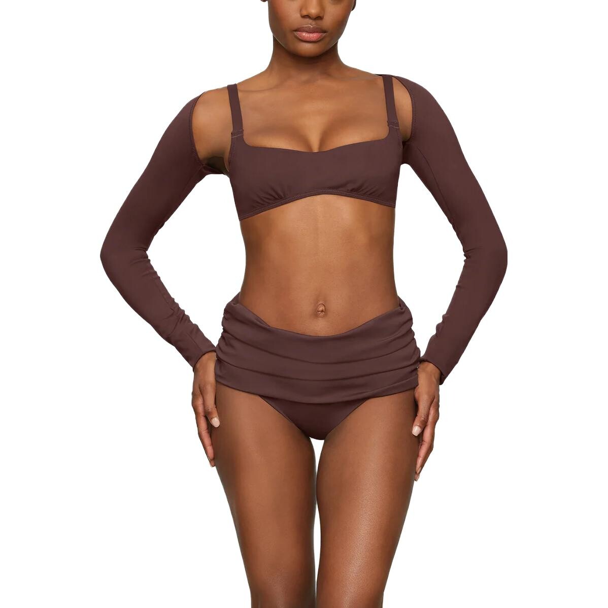 Раздельный купальник женский кофейный Skims
Раздельный купальник женский кофейный Skims